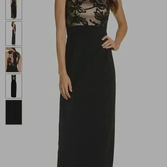 Vince camuto sequin crepe column Gown. - Picture 2 of 16